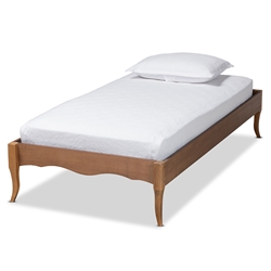 Baxton Studio Galvin Modern and Contemporary Brown Finished Wood Full Size Platform Bed